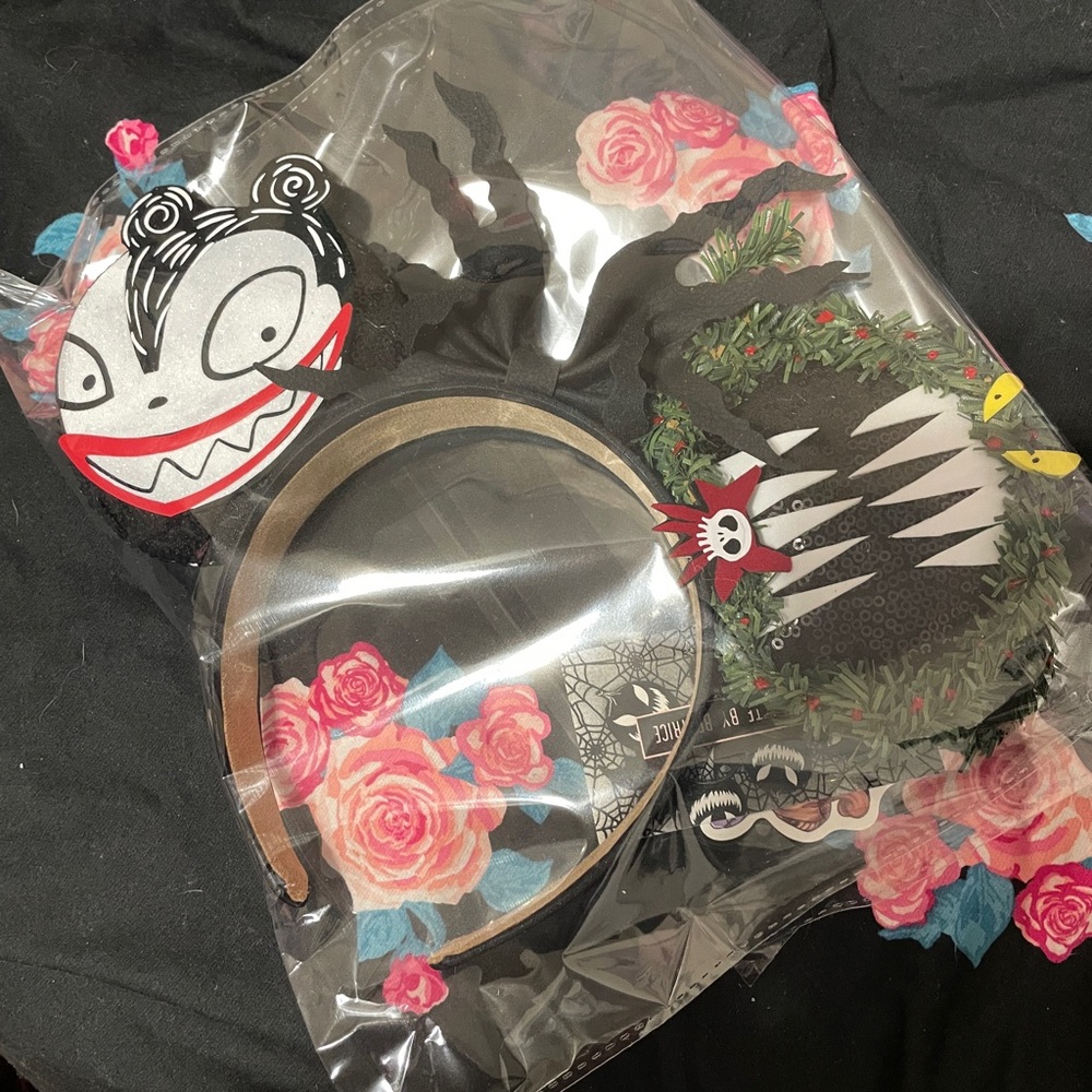 LeBownitte Nightmare Before Christmas Custom Teddy and Wreath Ears